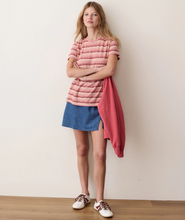 Load image into Gallery viewer, Jacquard Stripe Tee - Sunset Stripe
