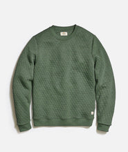 Load image into Gallery viewer, Corbet Quilted Crewneck- Olive - Tigertree
