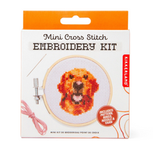 Load image into Gallery viewer, Dog Mini Cross Embroidery Kit
