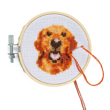 Load image into Gallery viewer, Dog Mini Cross Embroidery Kit
