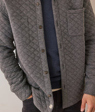 Load image into Gallery viewer, Corbet Quilted Overshirt - Dark Heather Grey - Tigertree
