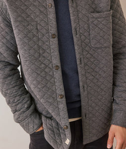 Corbet Quilted Overshirt - Dark Heather Grey - Tigertree