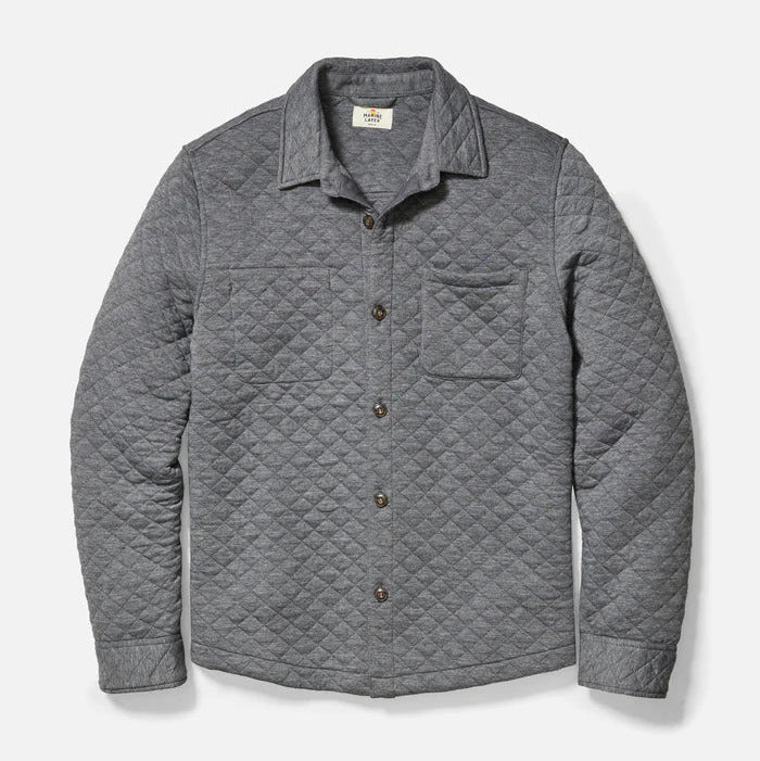 Corbet Quilted Overshirt - Dark Heather Grey - Tigertree