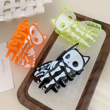 Load image into Gallery viewer, Cat Skeleton Hair Clip
