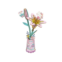 Load image into Gallery viewer, 3D Wooden Flower Keroppi &amp; Hello Kitty Lily
