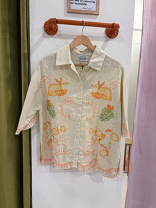 Lemon Squeeze Embroidered Top - Tigertree