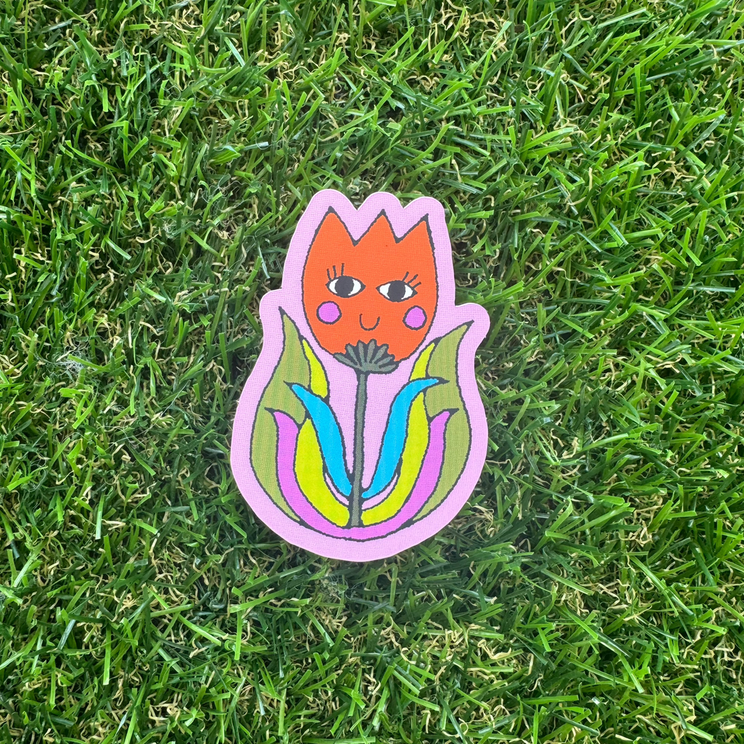 Silly Tulip Sticker