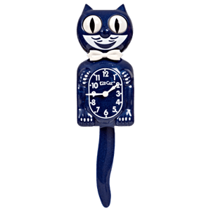 Galaxy Blue Kit Cat Clock