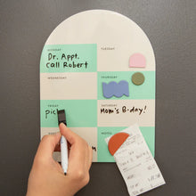 Load image into Gallery viewer, Magnetic Dry Erase Weekly Memo Board - Tigertree

