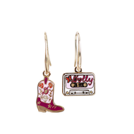 Boot & Country Cassette Earrings - Tigertree