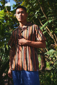 Spindrift Shirt - Weave Stripe - Tigertree