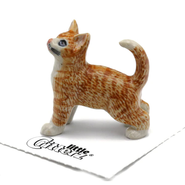 Ginger Orange Tiger Kitten - Little Critterz - Tigertree
