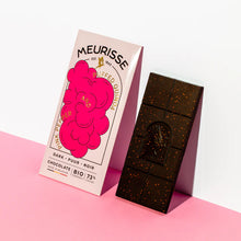 Load image into Gallery viewer, Meurisse Puffed Quinoa &amp; Pink Pepper Dark Chocolate Bar - Tigertree
