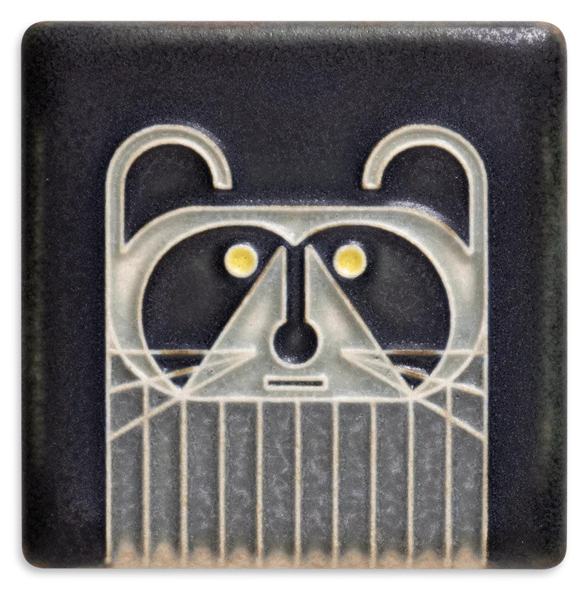 Charley Harper Mini Tile - Raccoon - Tigertree