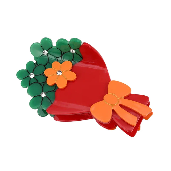 Bouquet Hair Clip Green - Tigertree
