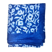 Load image into Gallery viewer, Neela Block Print Indigo Scarf - 40" x 70" - Tigertree
