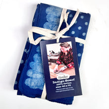 Load image into Gallery viewer, Neela Block Print Indigo Scarf - 40" x 70" - Tigertree
