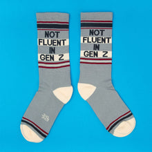 Load image into Gallery viewer, Not Fluent In Gen Z Gym Crew Socks - Tigertree
