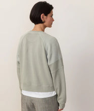 Load image into Gallery viewer, Crop Mixed Media Sweatshirt - Shadow - Tigertree
