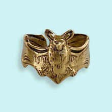 Load image into Gallery viewer, Gold Bat Ring - Tigertree
