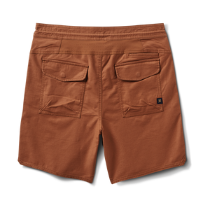 Layover Traveler Shorts- Ochre Red