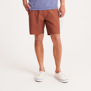 Layover Traveler Shorts- Ochre Red