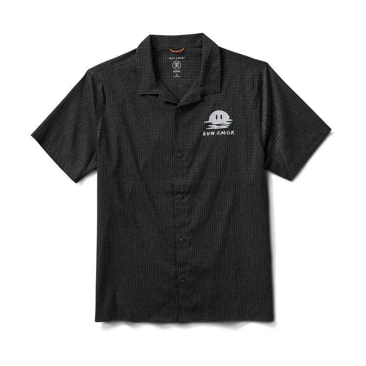 Bless Up Trail Button Up Shirt- Black