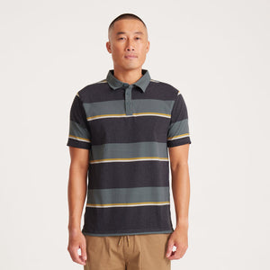 Bless Up Polo - Forest Stripe