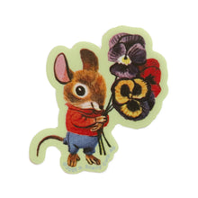 Load image into Gallery viewer, Richard Scarry Mouse Bouquet Sticker - Tigertree

