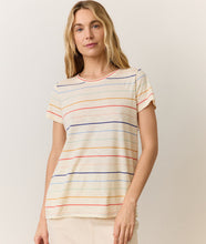 Load image into Gallery viewer, Swing Crew Tee- Rainbow Stripe - Tigertree
