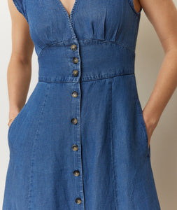 Camila Midi Dress - Medium Wash - Tigertree