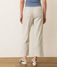 Load image into Gallery viewer, Elle Relaxed Crop Pant - Creme/Shadow Stripe - Tigertree
