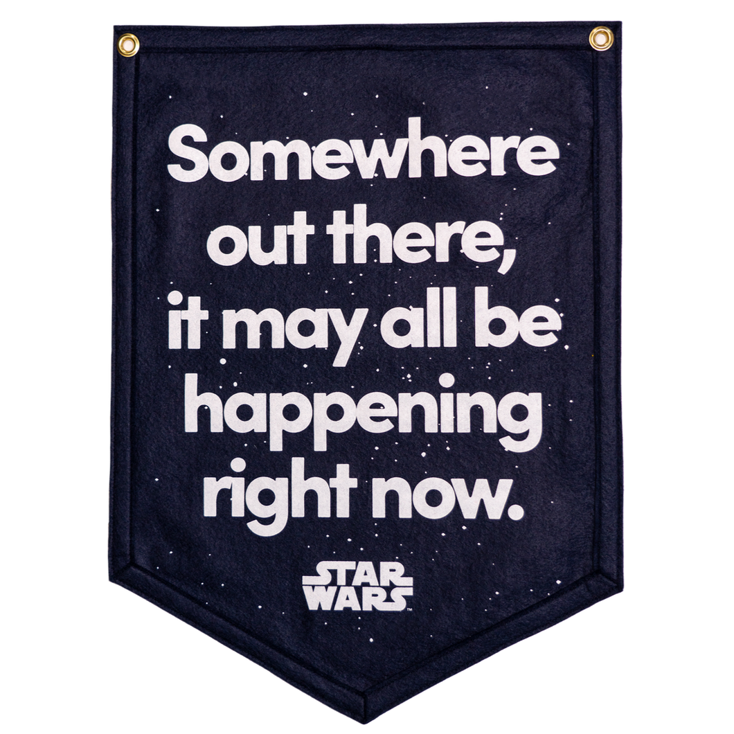 Star Wars Somewhere Out There Camp Flag