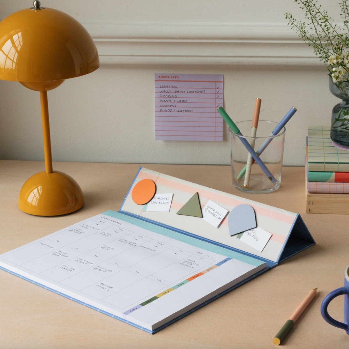 Magnetic Weekly Desk Planner | Tigertree