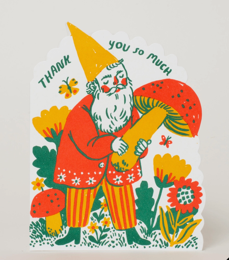 Thank You Gnome Card - Tigertree