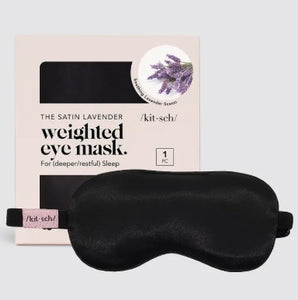 Lavender Weighted Satin Eye Mask