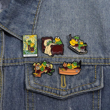 Load image into Gallery viewer, Frog &amp; Toad Enamel Pin
