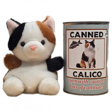 Load image into Gallery viewer, Snickerdoodle the Canned Calico Cat - Tigertree
