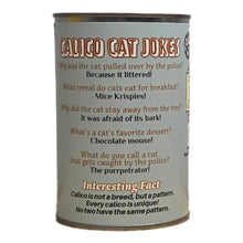 Load image into Gallery viewer, Snickerdoodle the Canned Calico Cat - Tigertree
