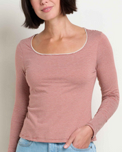 Load image into Gallery viewer, Rosalie Square Neck Longsleeve - Campfire Pattern
