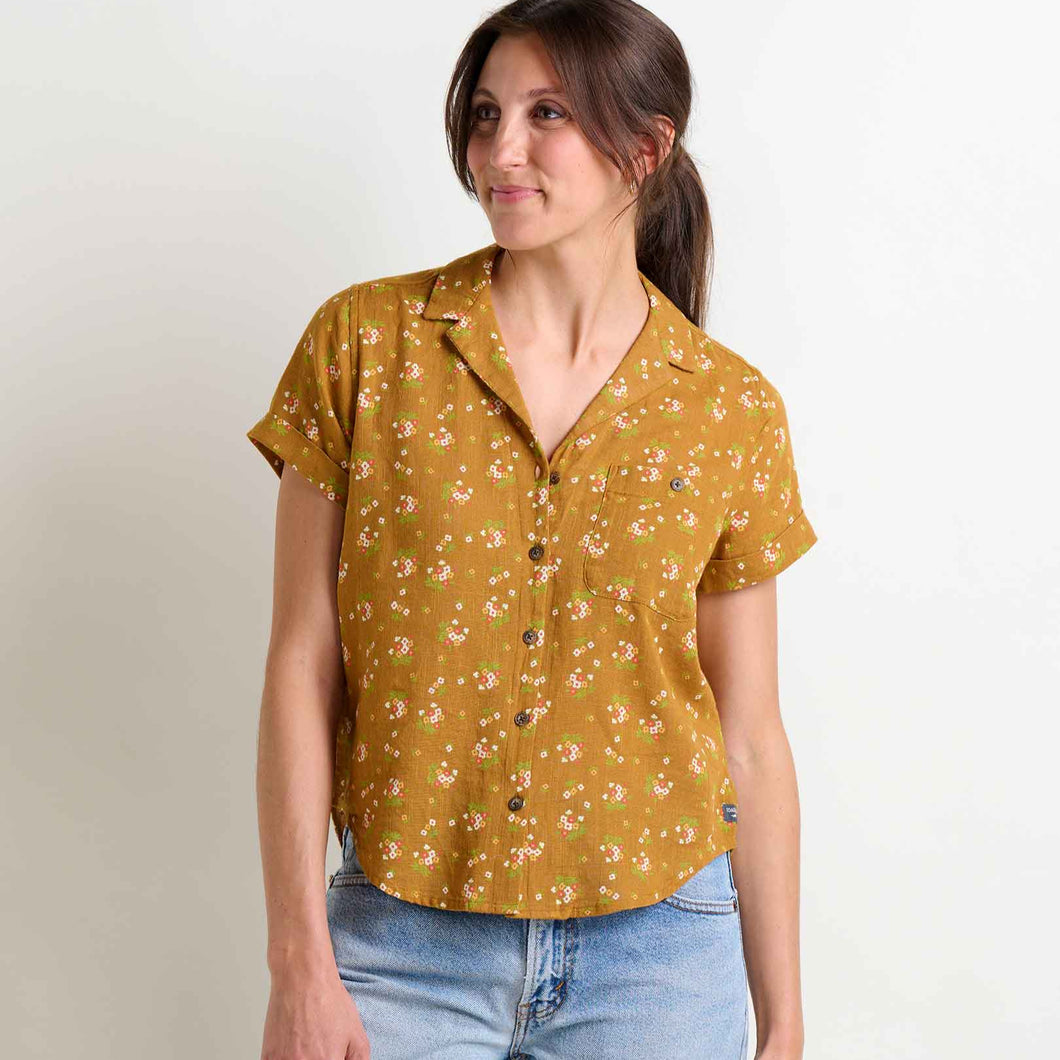 Camp Cove SS Shirt - Kelp Floral Print