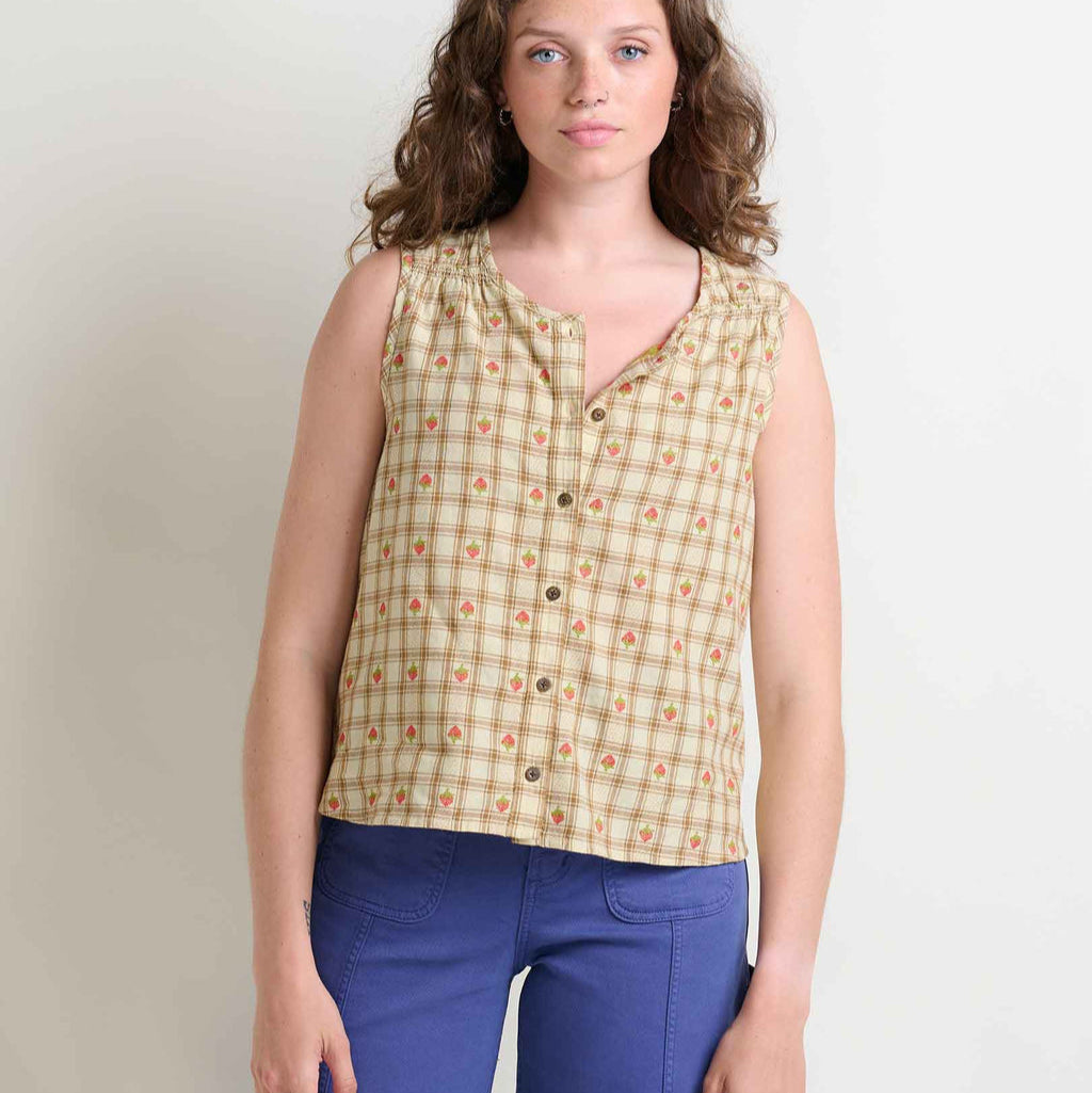 Manzana Button Front Tank