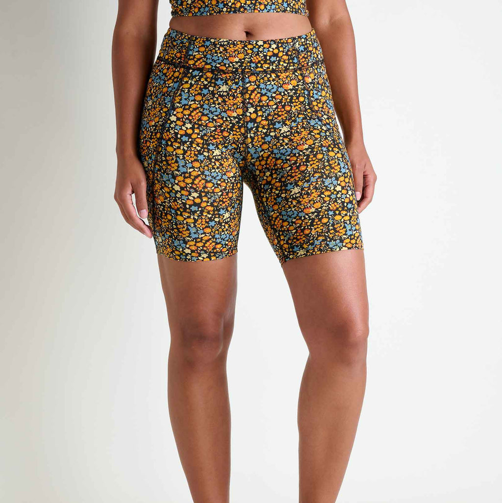 Terrane Bike Short - Black Ditsy Print