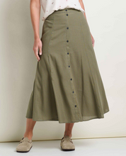Load image into Gallery viewer, Manzana Paneled Midi Skirt - Green Moss
