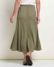 Load image into Gallery viewer, Manzana Paneled Midi Skirt - Green Moss
