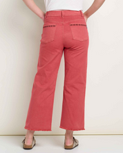 Load image into Gallery viewer, Balsam Cutoff Jean - Sundown Embroidery

