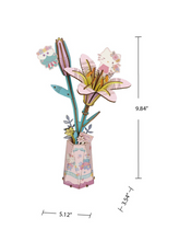 Load image into Gallery viewer, 3D Wooden Flower Keroppi &amp; Hello Kitty Lily
