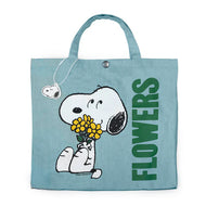Snoopy Flowers Vintage-Style Market Tote - Tigertree
