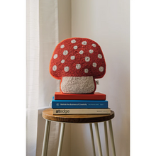 Load image into Gallery viewer, Toadstool Beaded Throw Pillow
