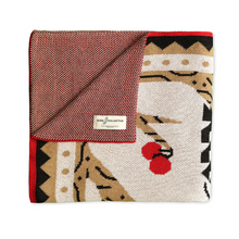 Load image into Gallery viewer, Woodpeckers of North America Knit Blanket
